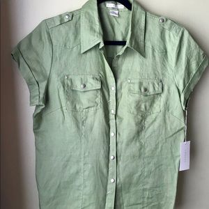 Tweeds 100% Linen Top